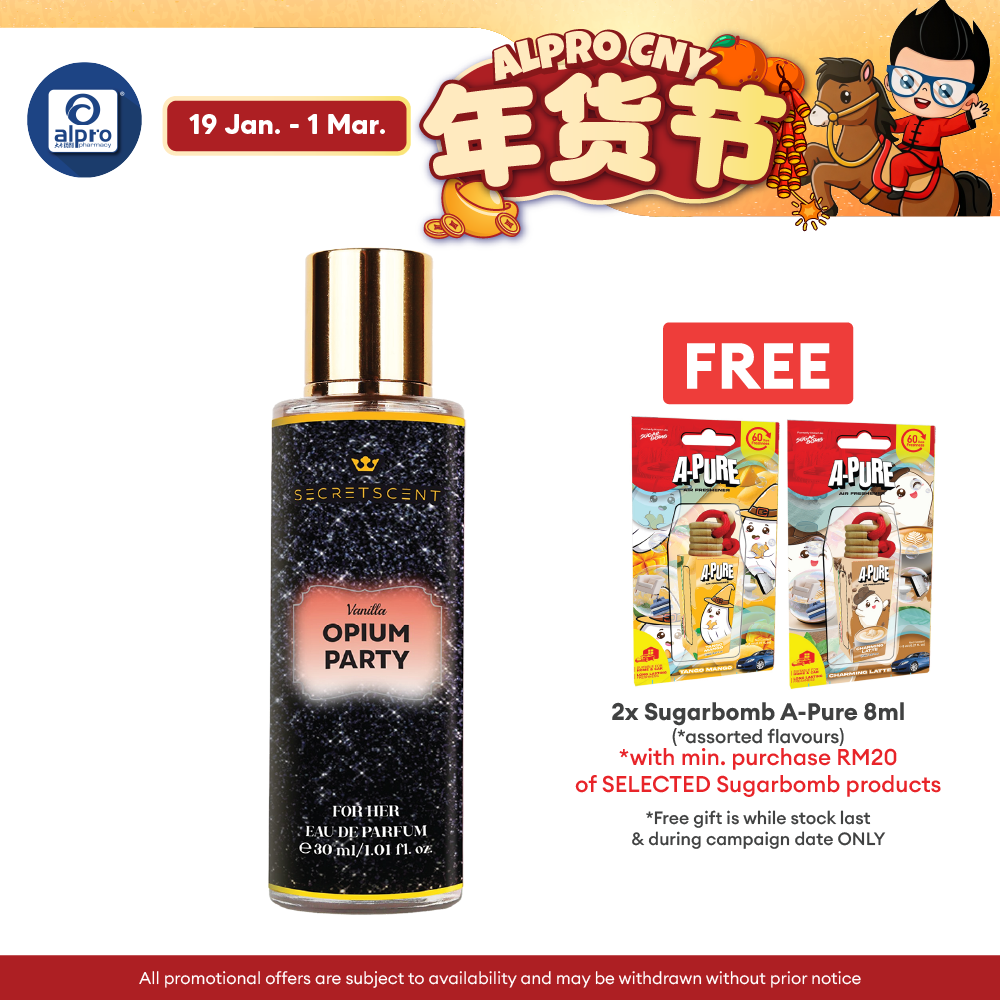 SugarBomb Secret Scent Eau De Parfum For Her (Assorted Premium Scents) 30mL | Sweet and Elegant Aroma