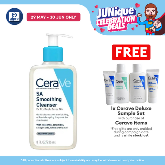 Cerave SA Smoothing Cleanser 236ml | Maintains Skin Natural Moisture Cerave