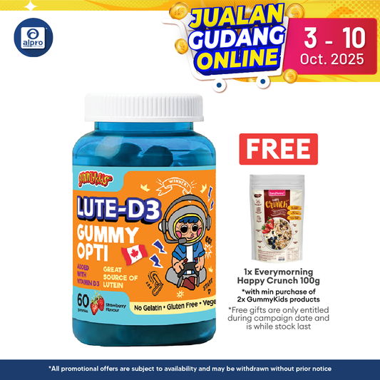Gummykids Lute-D3 Gummy Opti 60s | Strengthens Immune System Gummykids