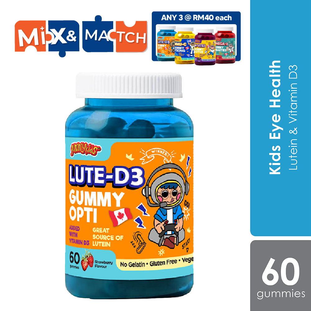 Gummykids Lute-D3 Gummy Opti 60s | Strengthens Immune System Gummykids