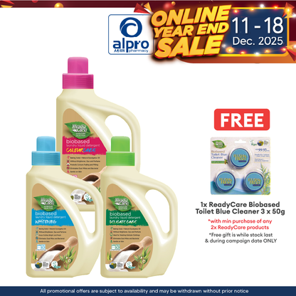 ReadyCare Signature Selection Biobased Laundry Liquid Detergent Colour Care 2.1L | Prevent Color Fade and Redeposition Alpro Pharmacy