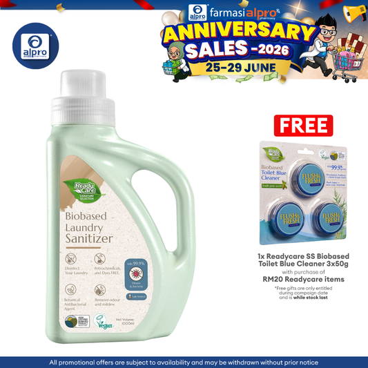ReadyCare Signature Selection Biobased Laundry Sanitizer 1L | Lavender Essential Oil Scented ReadyCare