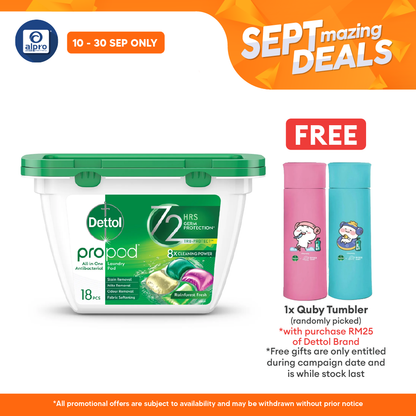 Dettol All In One Antibacterial Laundry Pod | Citrus Rose & Rain Forest Alpro Pharmacy