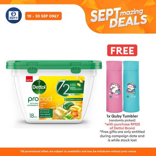 Dettol All In One Antibacterial Laundry Pod | Citrus Rose & Rain Forest Alpro Pharmacy