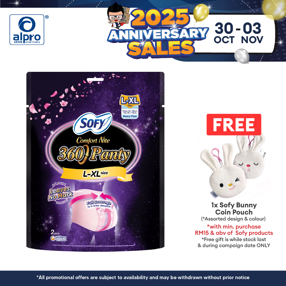 Sofy Comfort Nite 360 Panty L-XL 2s | Stretchy and Soft Waistband Sofy