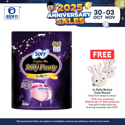 Sofy Comfort Nite 360 Panty L-XL 2s | Stretchy and Soft Waistband Sofy