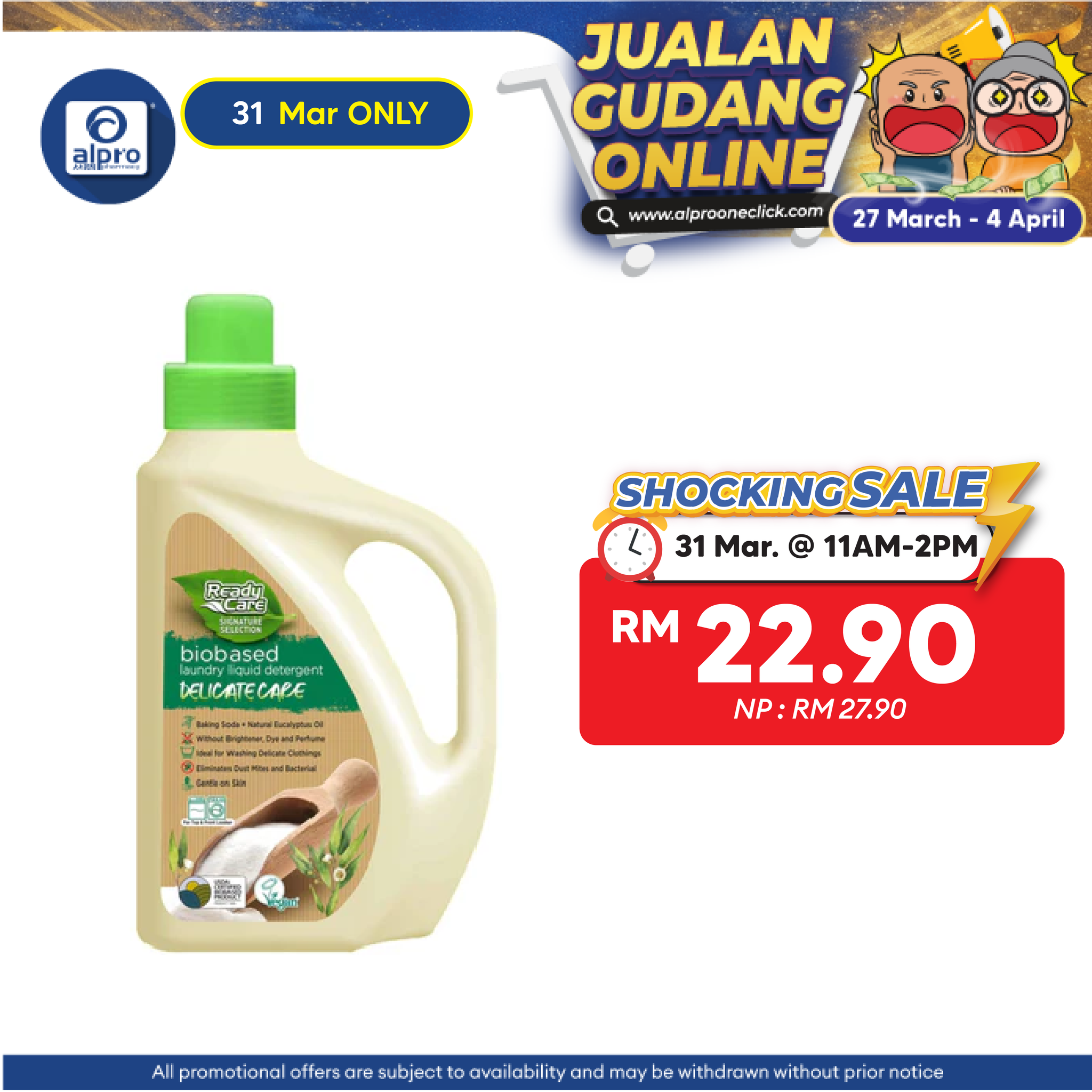 ReadyCare Signature Selection Biobased Laundry Liquid Detergent Delicate Care 2.1L Alpro Pharmacy