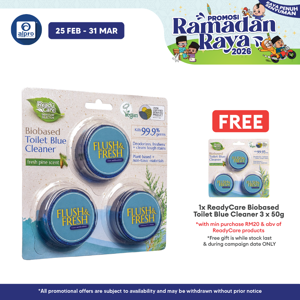 ReadyCare Signature Selection Biobased Toilet Blue Cleaner 50g ×3s ReadyCare
