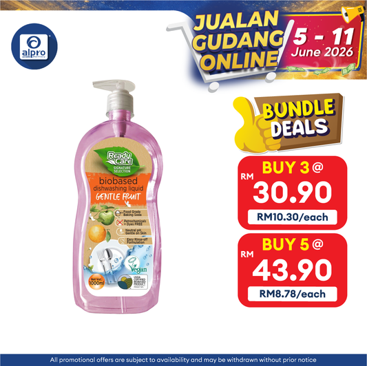 ReadyCare Signature Selection Biobased Dish Wash Liquid Gentle Fruit 1l ReadyCare