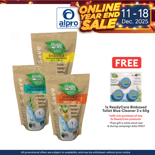 ReadyCare Signature Selection Biobased Dish Wash Liquid Refill Pack 900mL | Sparkling Clean and Easy to Rinse ReadyCare