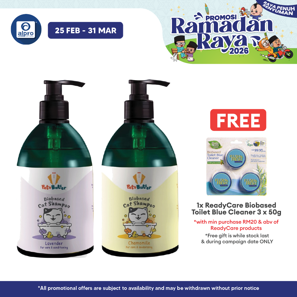 ReadyCare Signature Selection Cat Shampoo Fur Care (Deodorising/ Conditioning) 500mL | Improving and Repairing Hair Alpro Pharmacy