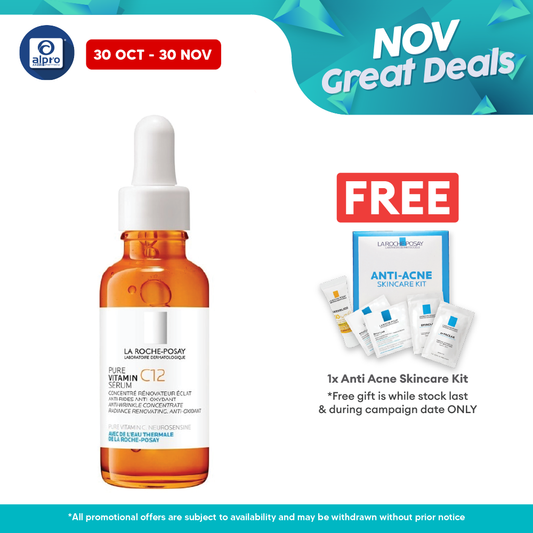 La Roche-Posay Pure Vitamin C12 Serum 30ml | Improves Skin Radiance La Roche Posay