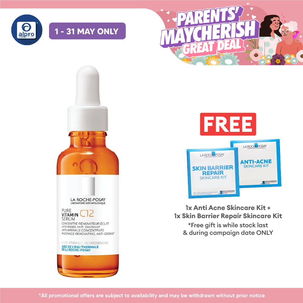 La Roche-Posay Pure Vitamin C12 Serum 30ml | Improves Skin Radiance La Roche Posay