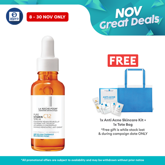 La Roche-Posay Pure Vitamin C12 Serum 30ml | Improves Skin Radiance La Roche Posay