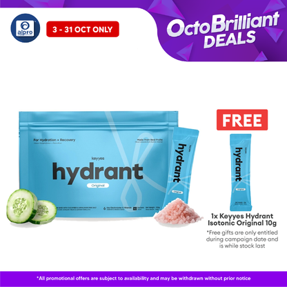 Keyyes Hydrant Isotonic Original 10g×10s | Rapid Rehydration & Recovery Alpro Pharmacy