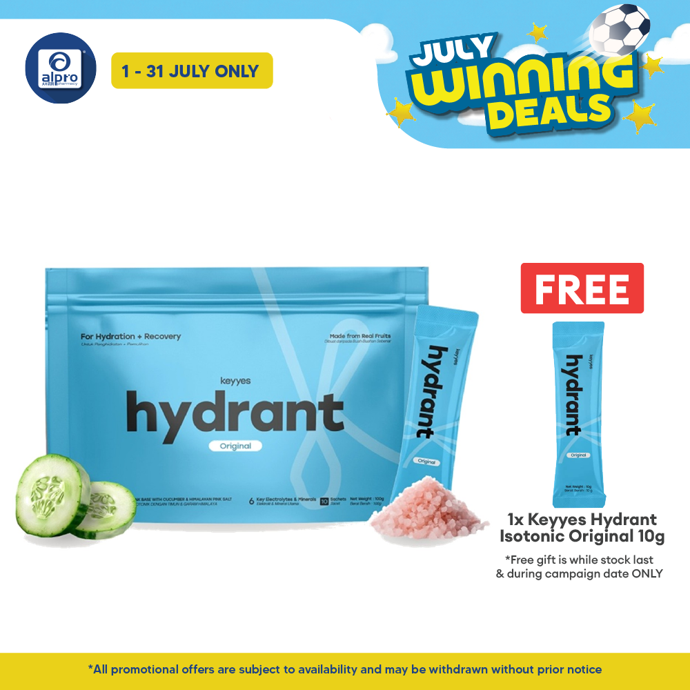 Keyyes Hydrant Isotonic Original 10g×10s | Rapid Rehydration & Recovery Keyyes