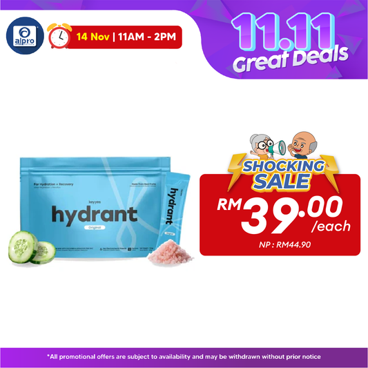 Keyyes Hydrant Isotonic Original 10g×10s | Rapid Rehydration & Recovery Alpro Pharmacy