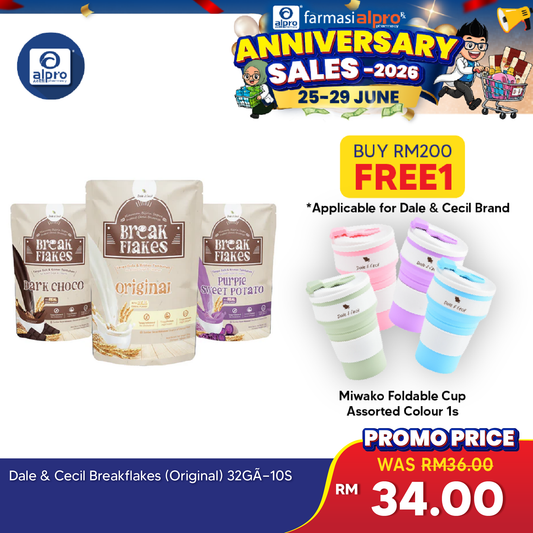 Dale & Cecil BreakFlakes (Original/ Purple Sweet Potato/Dark Choco) 10s Dale & Cecil