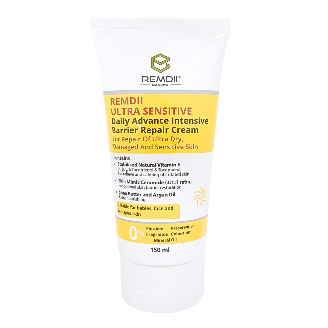 Remdii Ultra-Sensitive Repair Cream 150mL | Shea Butter & Argan Oil Base Remdii