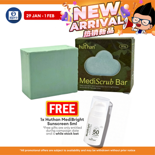huthan Mediscrub Bar Tropical Skin Lightening Scrub Soap 1s | Specialised on Joint Whitening huthan