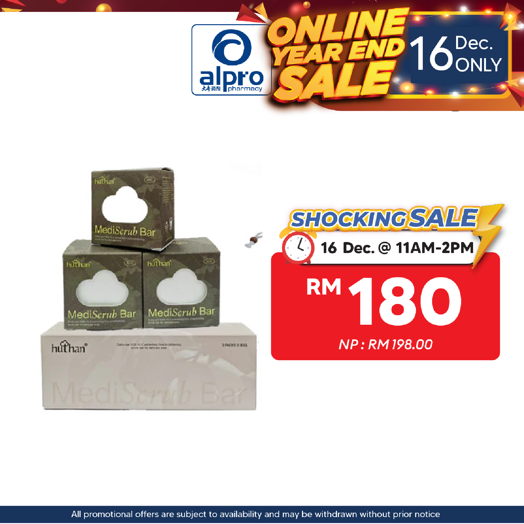 huthan Mediscrub Bar Tropical Skin Lightening Scrub Soap 3s | Joint Whitening