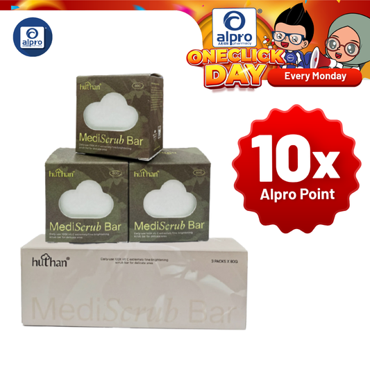 huthan Mediscrub Bar Tropical Skin Lightening Scrub Soap 3s | Joint Whitening huthan