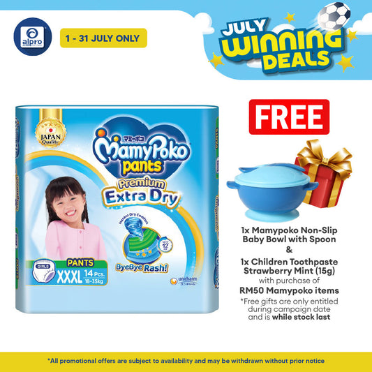 Mamypoko Extra Dry Pants XXXL Girl 14s | Absorb Well MamyPoko