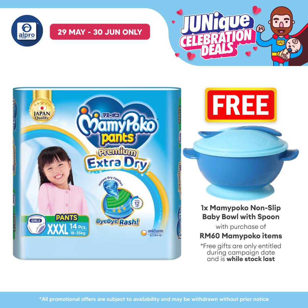 Mamypoko Extra Dry Pants XXXL Girl 14s | Absorb Well MamyPoko