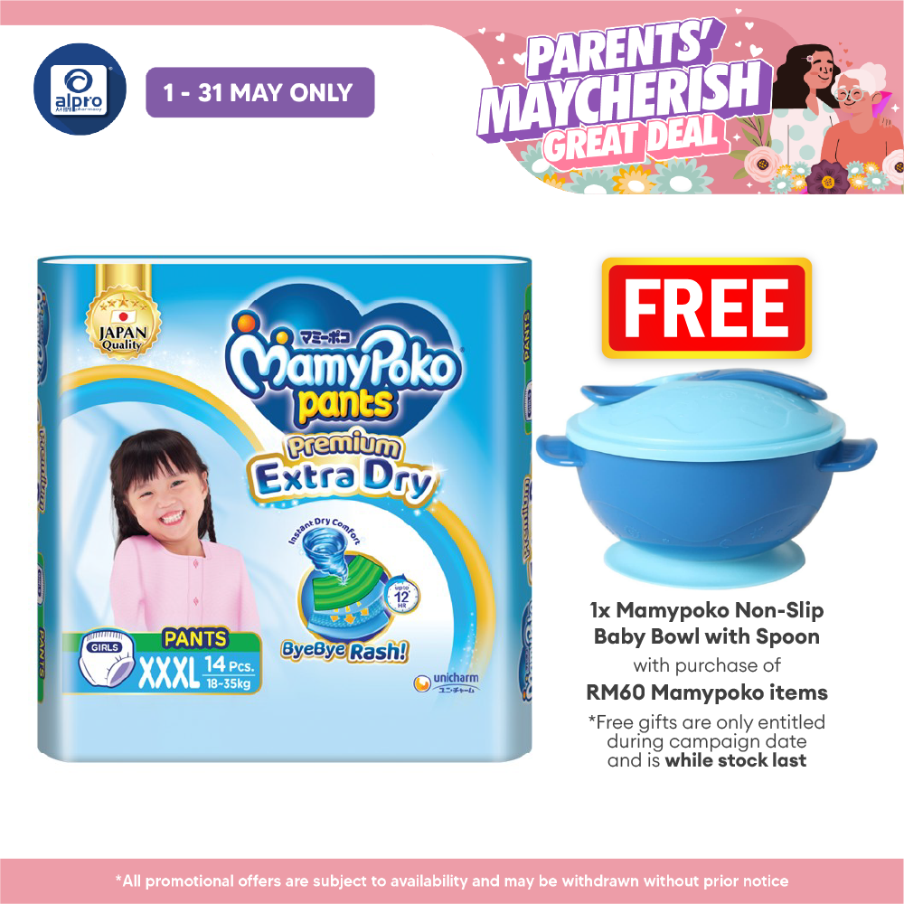 Mamypoko Extra Dry Pants XXXL Girl 14s | Absorb Well MamyPoko