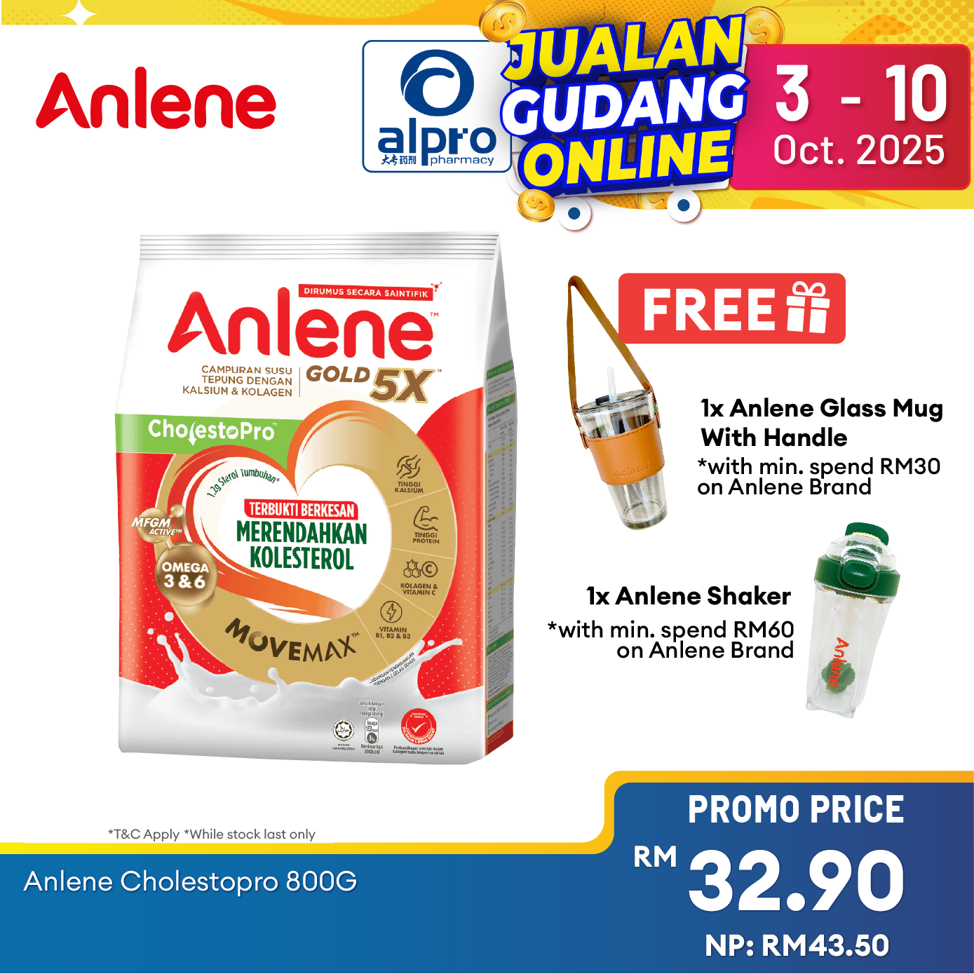 Anlene Cholestopro 800g Anlene