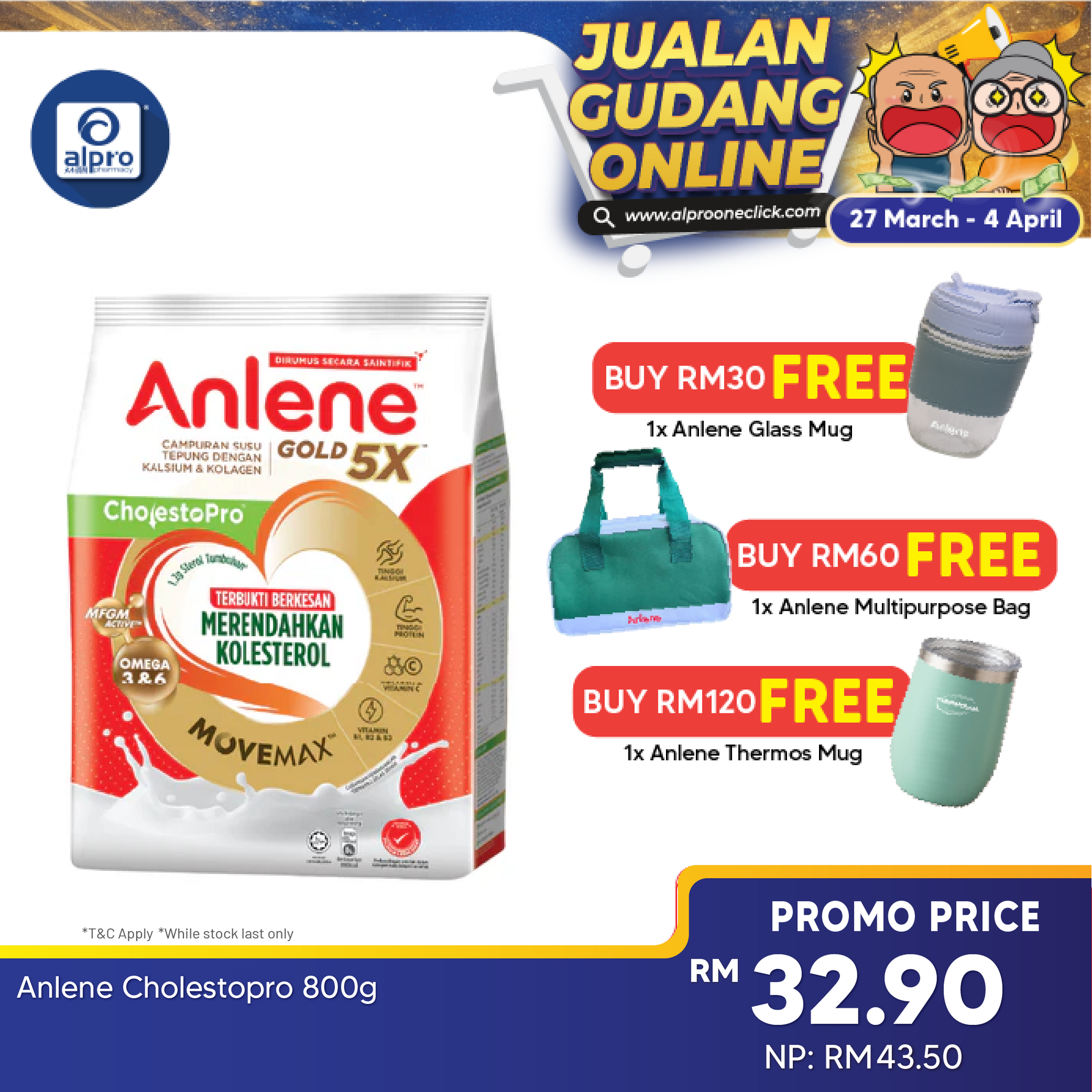 Anlene Cholestopro 800g Anlene