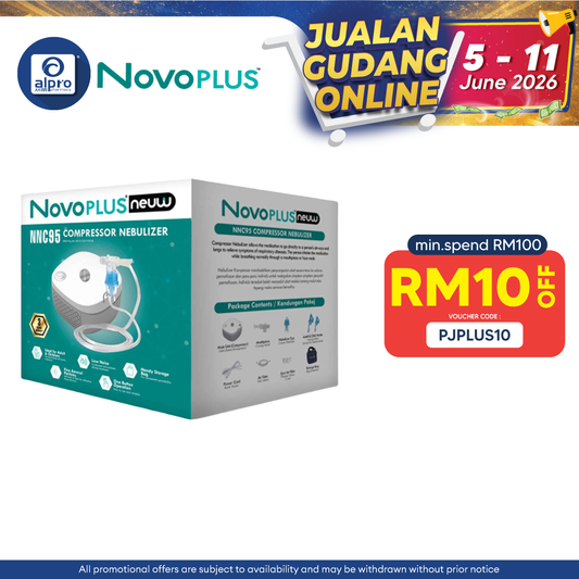 Novoplus New Compressor Nebulizer NNC95 | Portable & Handy Storage Bag Novoplus