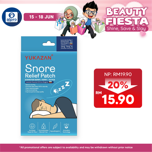 Yukazan Snore Relief Patch 10s | Infused With Essential Oil To Relax Yuka Zan