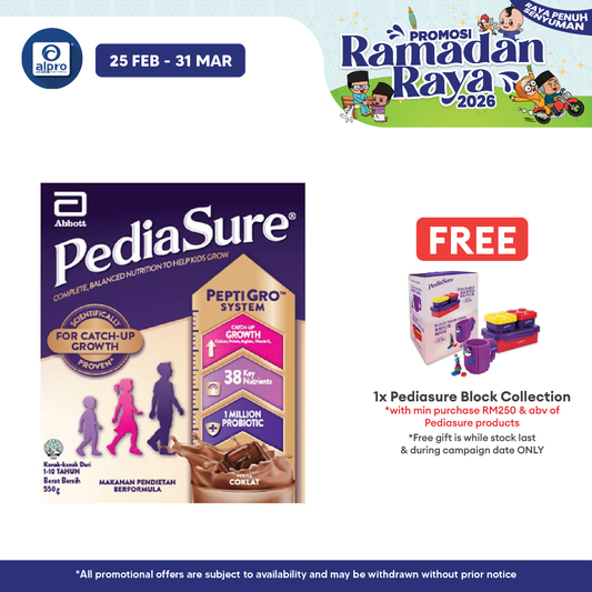 Abbott Pediasure Peptigro BIB Chocolate 550g | Supports Growth and Development Pediasure