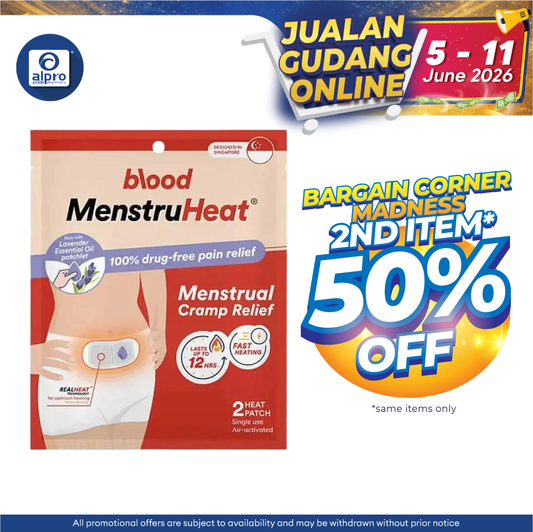 Blood Menstruheat Lavender 2s | Manage Menstrual Dsicomfort Blood