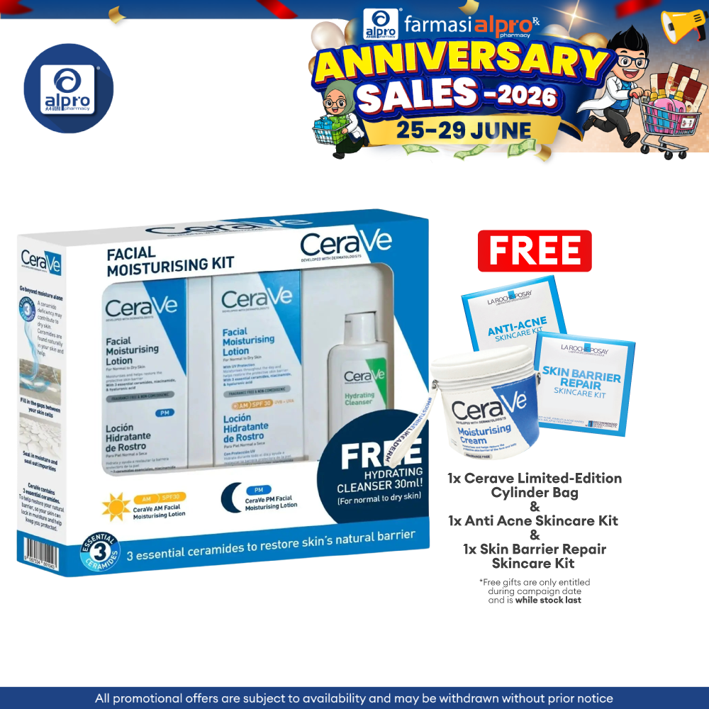 CeraVe Facial Moisturising Kit | Day & Night Routine Skincare Cerave