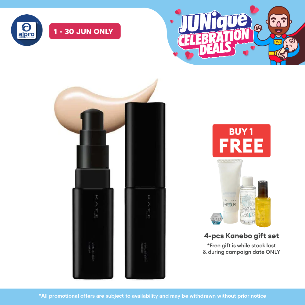 Kate Virtual Skin Maker Foundation 1s (00/ 01/ 02/ 03/ 04/ 06) | Natural & Lightweight Kate