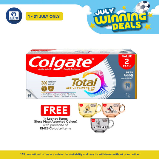 Colgate Total Deep Clean 150g 2s | Deep Clean In Hard-To-Reach Places Colgate
