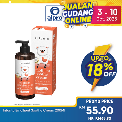 Infanto Emollient Soothe Cream 200ml Infanto