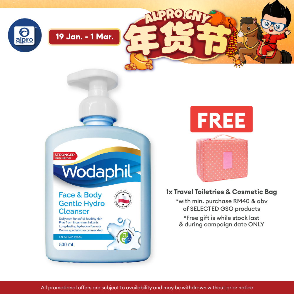 GSO Wodaphil Gentle Hydro Cleanser 500ml | Gentle & Effective