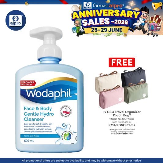 GSO Wodaphil Gentle Hydro Cleanser 500ml | Gentle & Effective