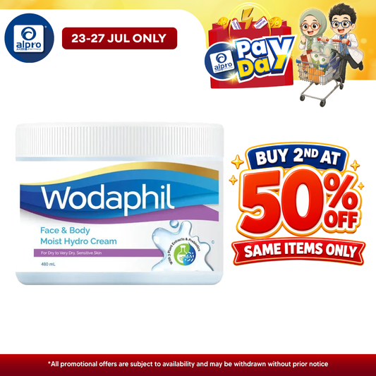 GSO Wodaphil Moist Hydro Cream 480ml | Long-Lasting Hydration GSO
