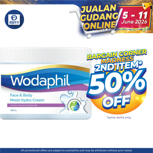 GSO Wodaphil Moist Hydro Cream 480ml | Long-Lasting Hydration GSO