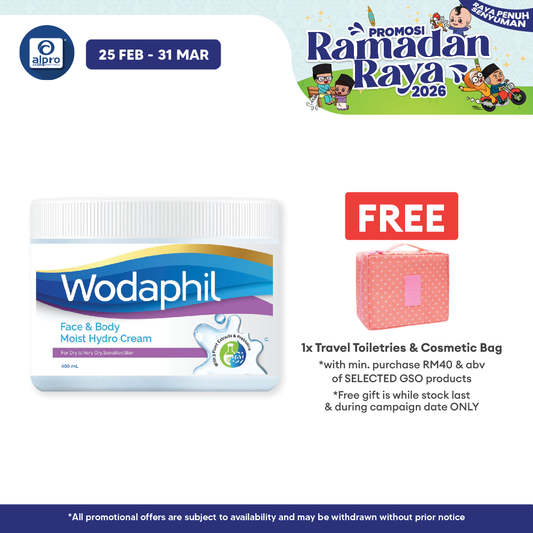 GSO Wodaphil Moist Hydro Cream 480ml | Long-Lasting Hydration GSO