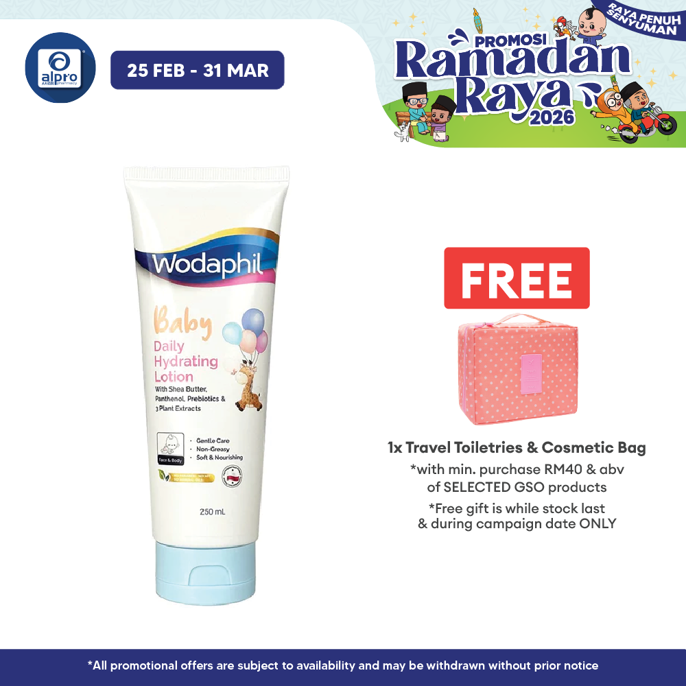 GSO Wodaphil Baby Daily Hydrating Lotion 250ml | Protection from Dryness GSO