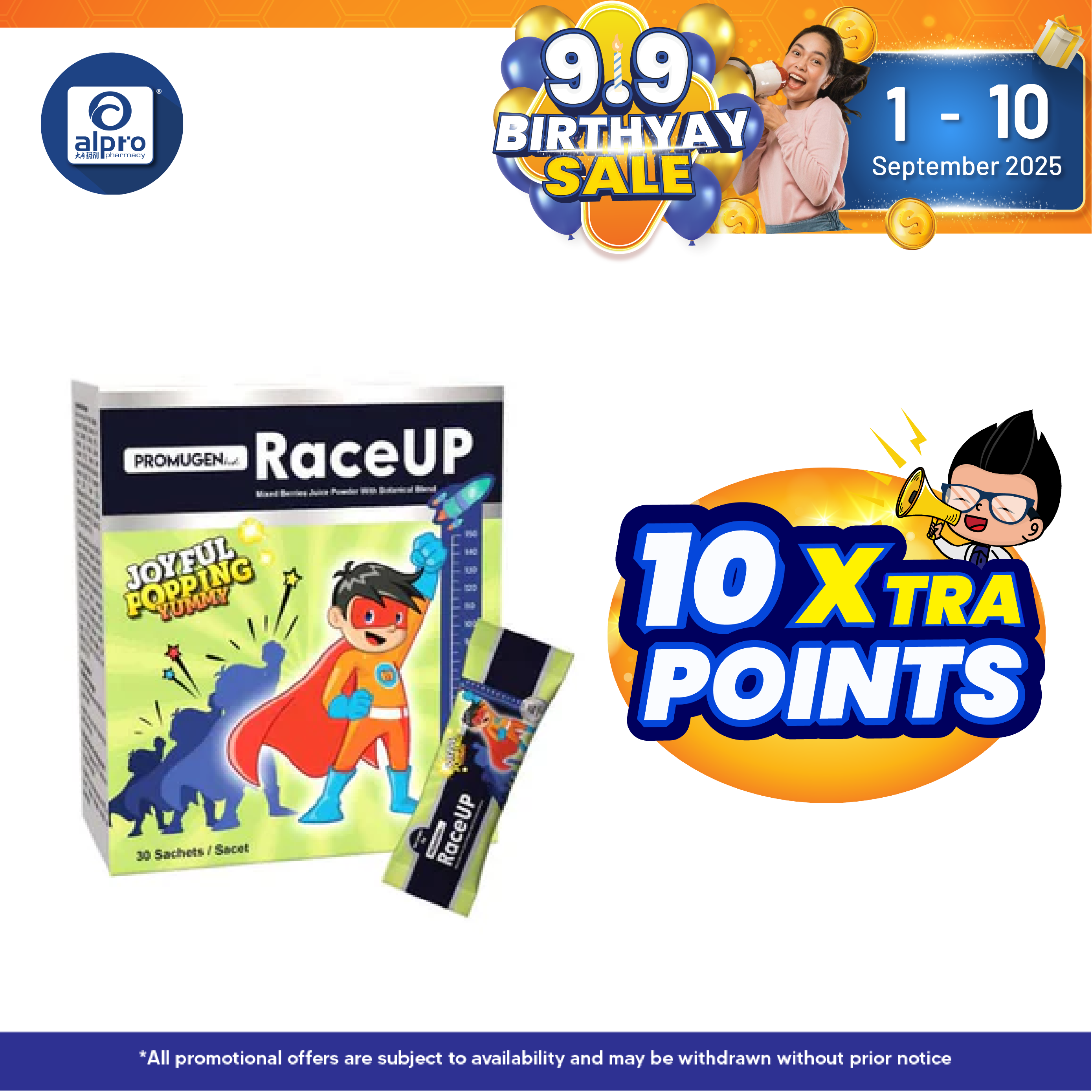 Promugen Kid Raceup 2g x 30s | Supports Hormone Activation Alpro Pharmacy