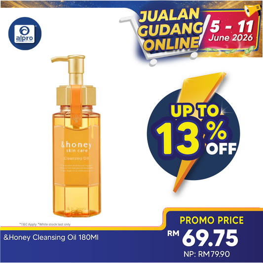 &honey Cleansing Oil 180mL | Gentle & Effective For Hydrating Skin &honey
