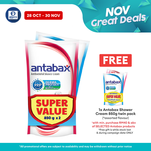 Antabax Shower Cream Fresh + Protect 850g ×2s Antabax