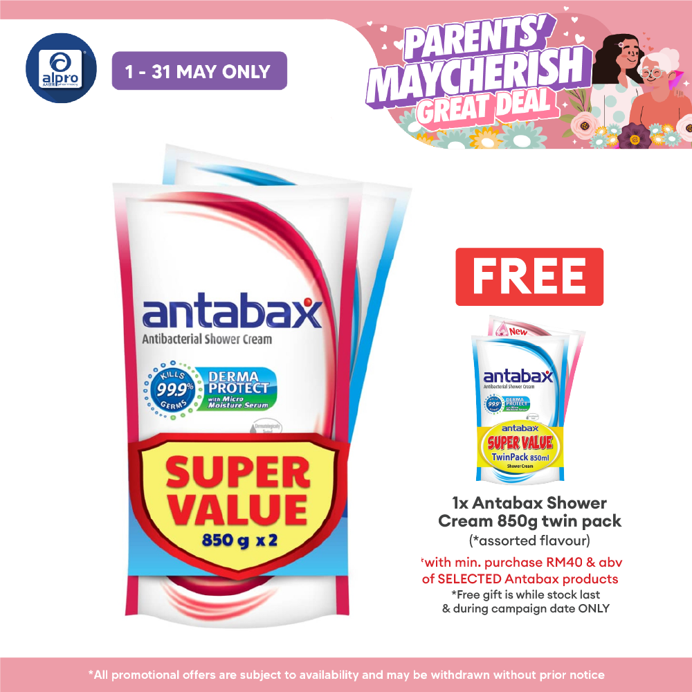 Antabax Shower Cream Fresh + Protect 850g ×2s Antabax