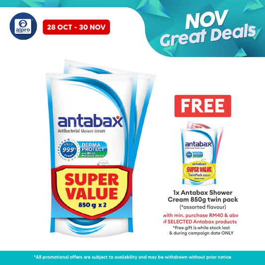 Antabax Shower Cream Fresh + Fresh 850g ×2s Antabax